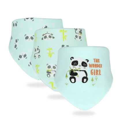 Adorable Baby Drool Bib Set Soft Cotton Cloths