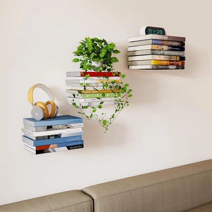 Space Saving Wall Mounted Book Shelf
