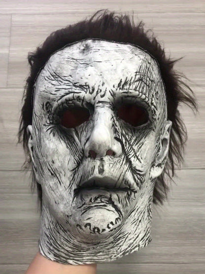 Scary Halloween Horror Mask for Men Full Head Latex
