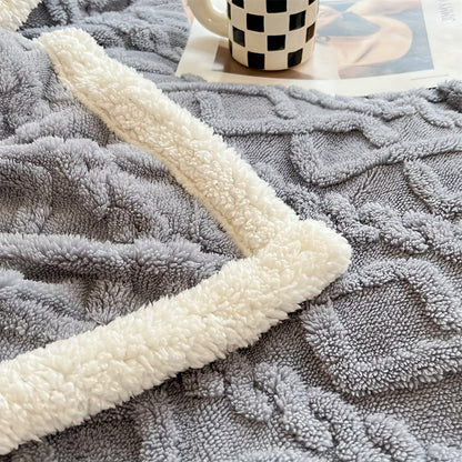 Cozy Soft Plush Reversible Winter Blanket