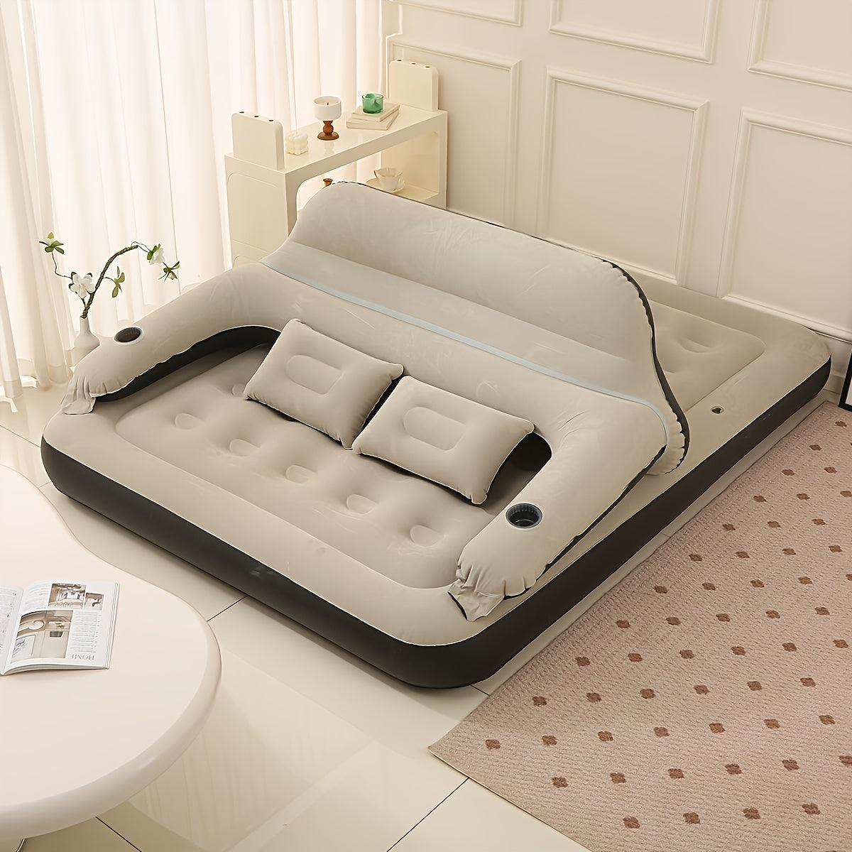 Comfortable Inflatable Bed with Back Support