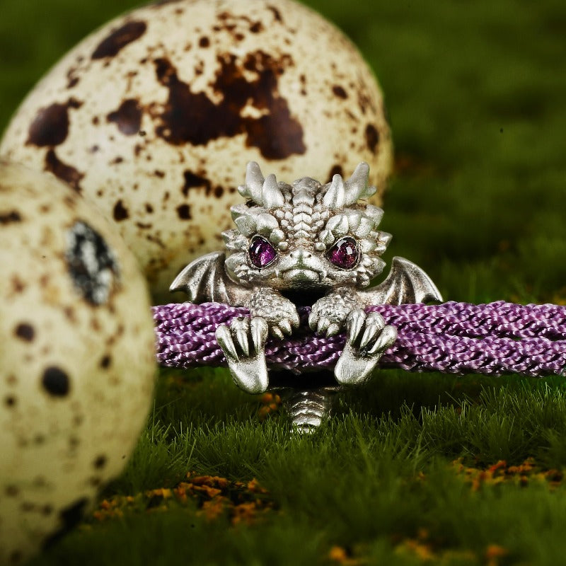 Custom Baby Dragon Charm Bangle