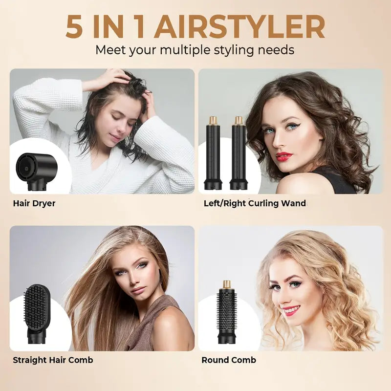 All in One Hair Curling Straightening Set