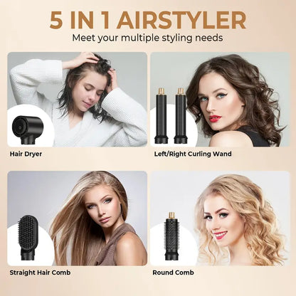 All in One Hair Curling Straightening Set
