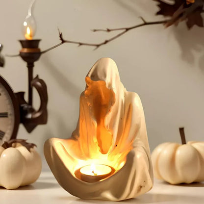 Elegant Clear Candle Desk Holder