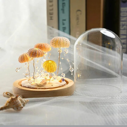 Beachy Seashell Decor Table Lamp