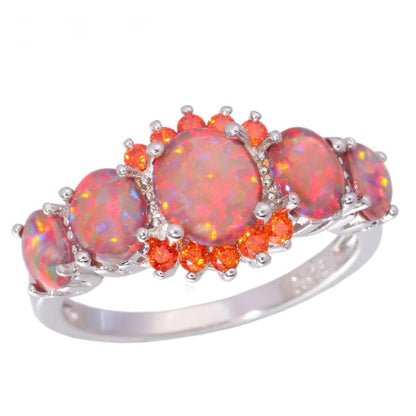 Vibrant Red Gemstone Cocktail Ring