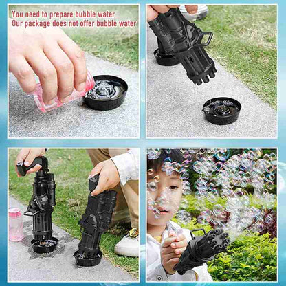 Colorful Bubble Machine Electric Blaster 2-Pack