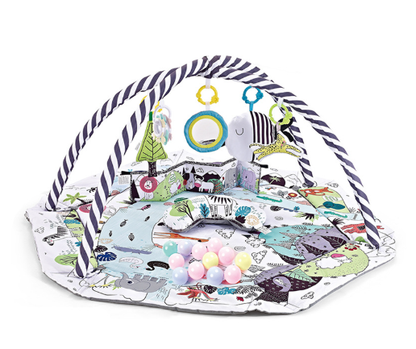 Colorful Baby Play Gym Mat | 8-in-1 Development Toy