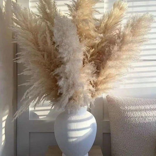 Beautiful Dry Pampas Grass Home Decor Centerpiece - Luxicro
