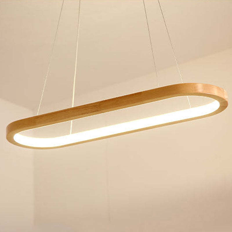 Rustic Wooden Metal Pendant Lamp