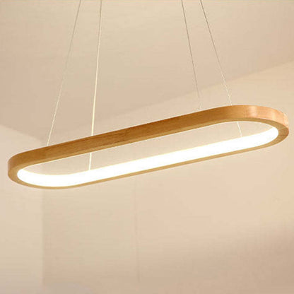 Rustic Wooden Metal Pendant Lamp
