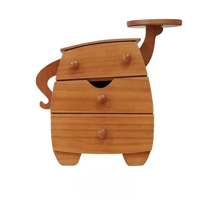 Compact Wooden Jewelry Storage Case