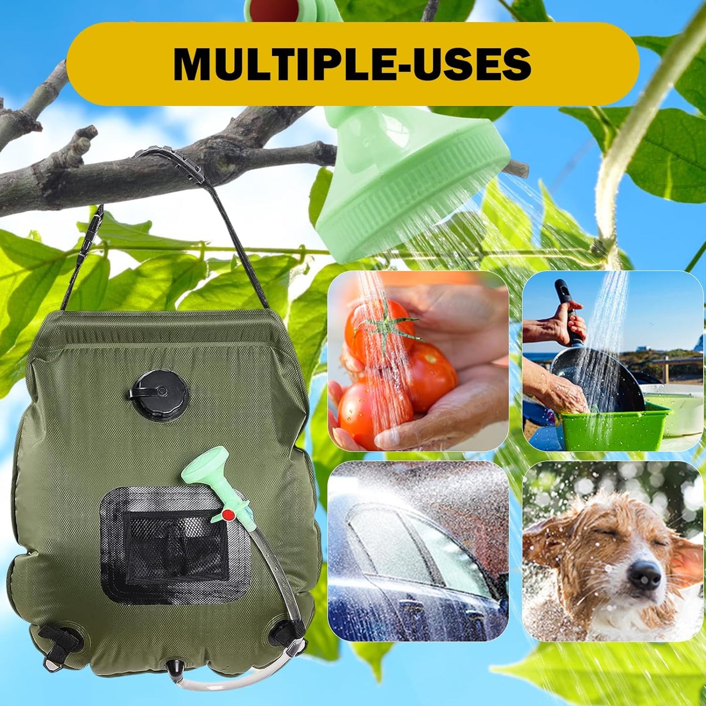 Compact Outdoor Solar Shower Kit