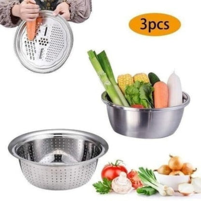 Stainless Steel Fine Mesh Colander Set