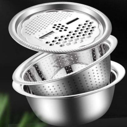 Stainless Steel Fine Mesh Colander Set