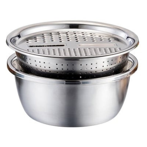 Durable Stainless Steel Fine Mesh Colander Set - Luxicro