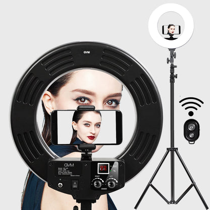 Portable Slim 18 LED Ring Light Kit with Stand