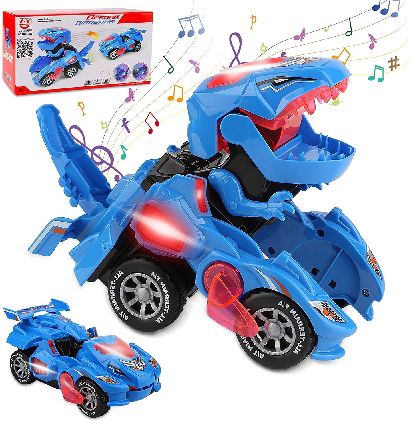Cool Convertible Dino Vehicle Toy