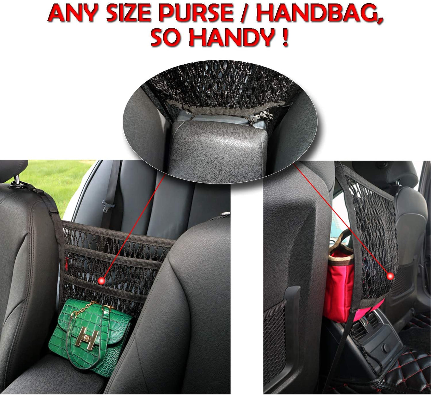 Durable Auto Trunk Storage Net Organizer