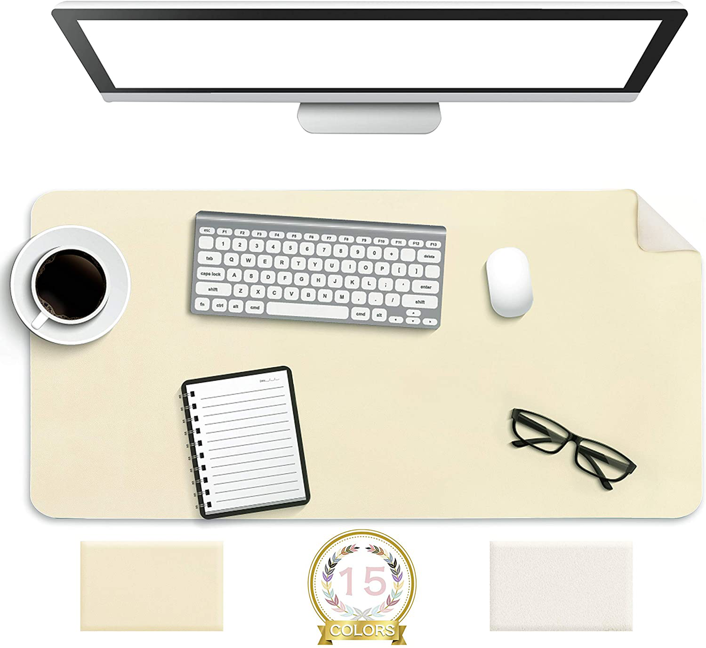 Premium Desk Mat Waterproof Leather Office Pad Protector
