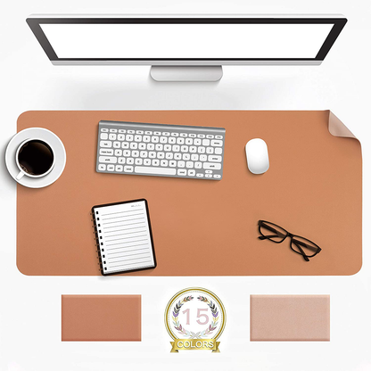 Premium Desk Mat Waterproof Leather Office Pad Protector