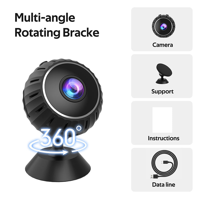 Compact Wireless Motion Night Vision Security Camera