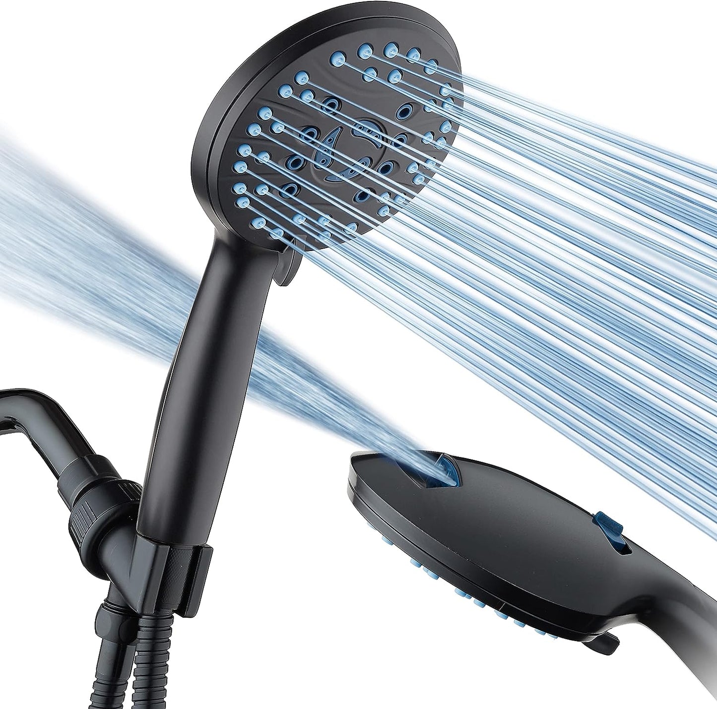 Powerful Chrome Shower Head Set High Pressure Adjustable