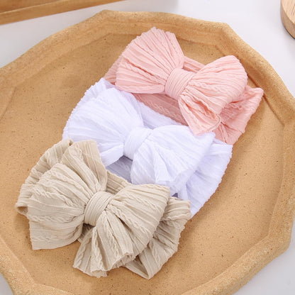 Girls Cute Nylon Bow Hair Band
