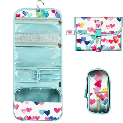 Portable Travel Makeup Bag With 4 Pockets Detachable Case