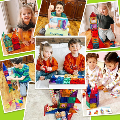 Bright Childrens Magnetic Construction Blocks