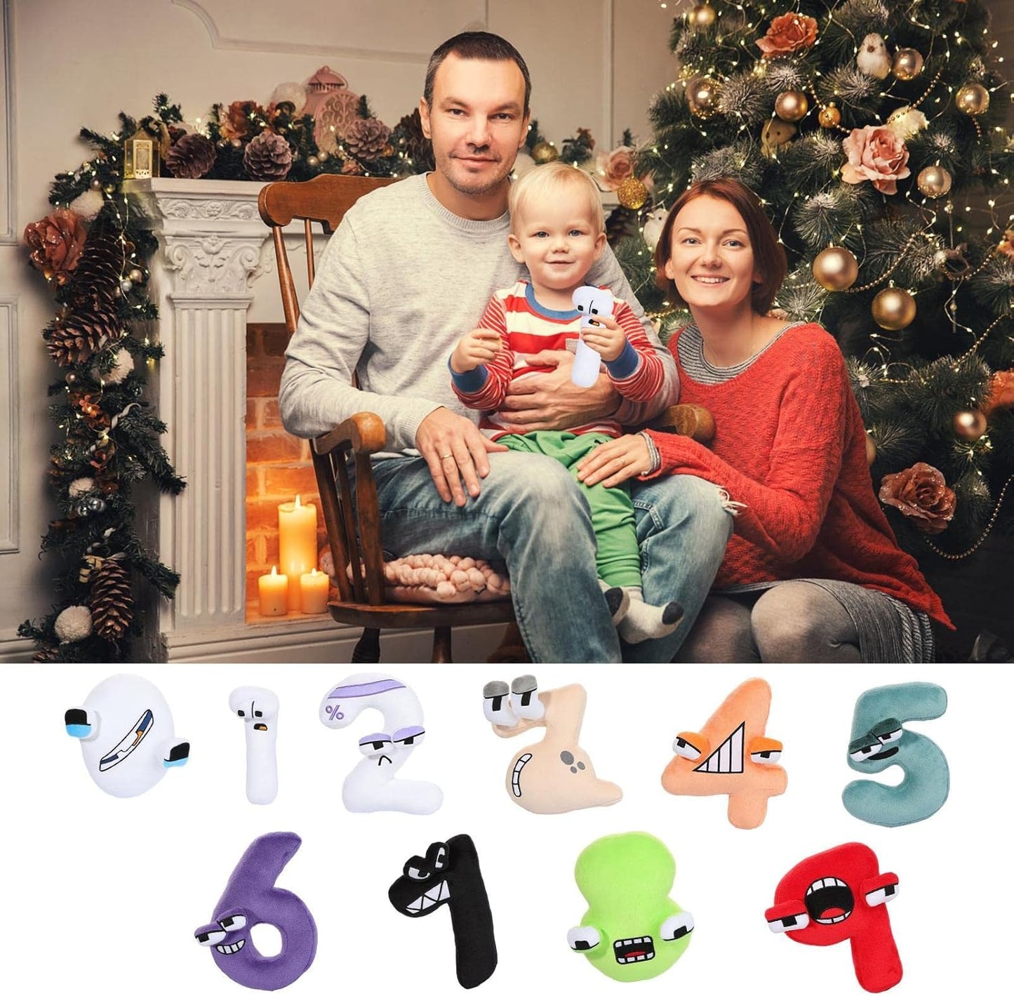 Cuddly Plush Number Teddy Toy
