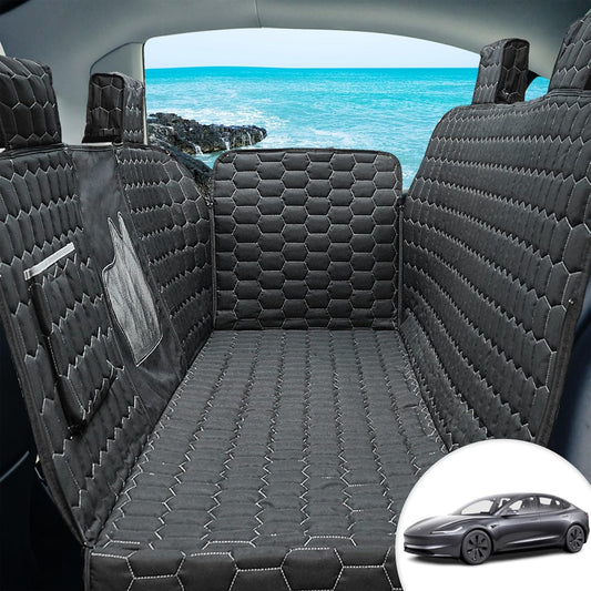 Premium Pet Seat Covers for Tesla Model 3 Back Seat - Luxicro