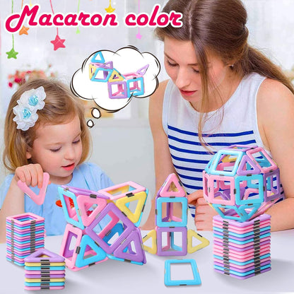Colorful Magnetic Construction Blocks Toy Kit
