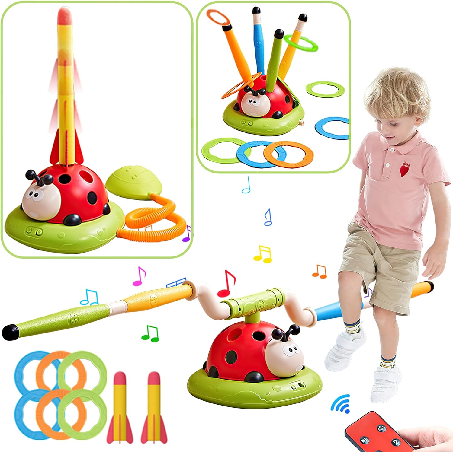 Exciting Multi-Game Ring Toss Set - Luxicro