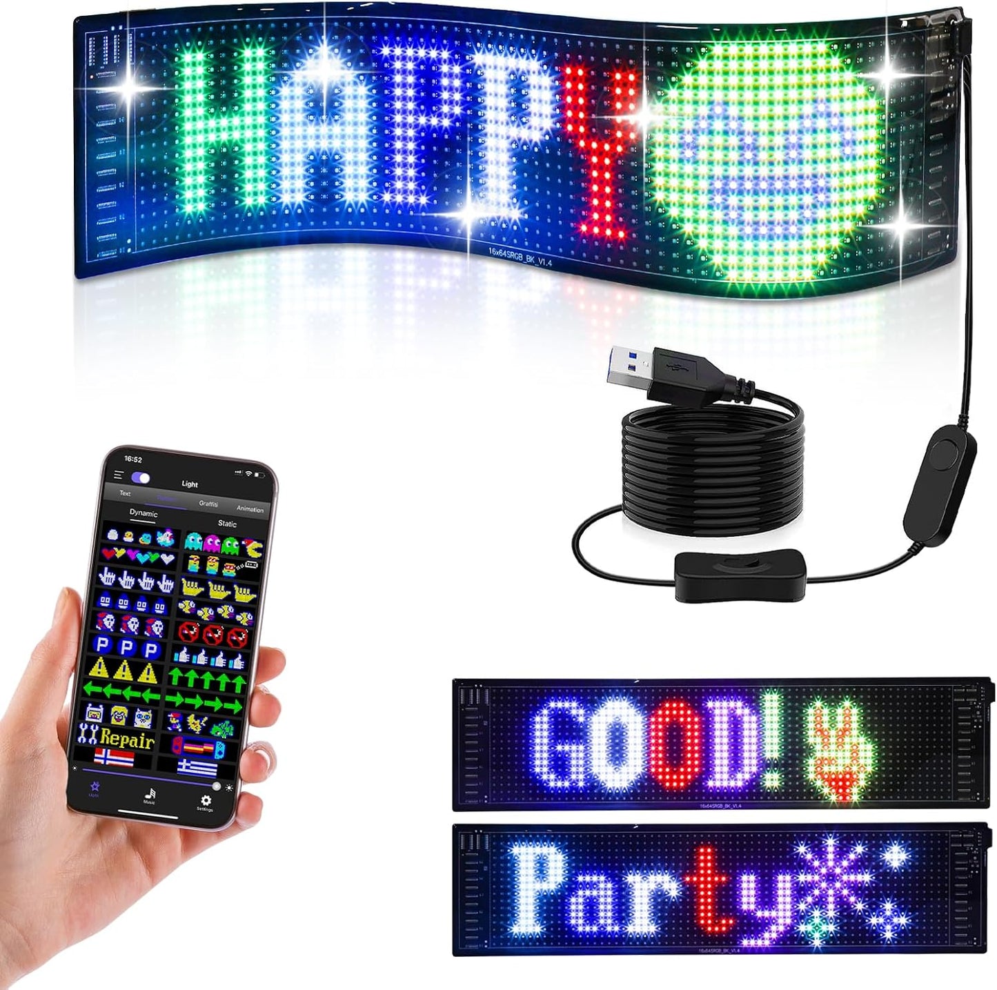Personalized Bright LED Auto Sign Display - Luxicro