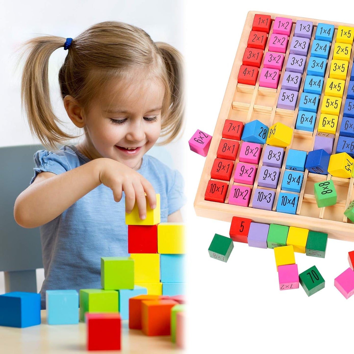 Educational Math Multiplication Board Game Kids - Luxicro