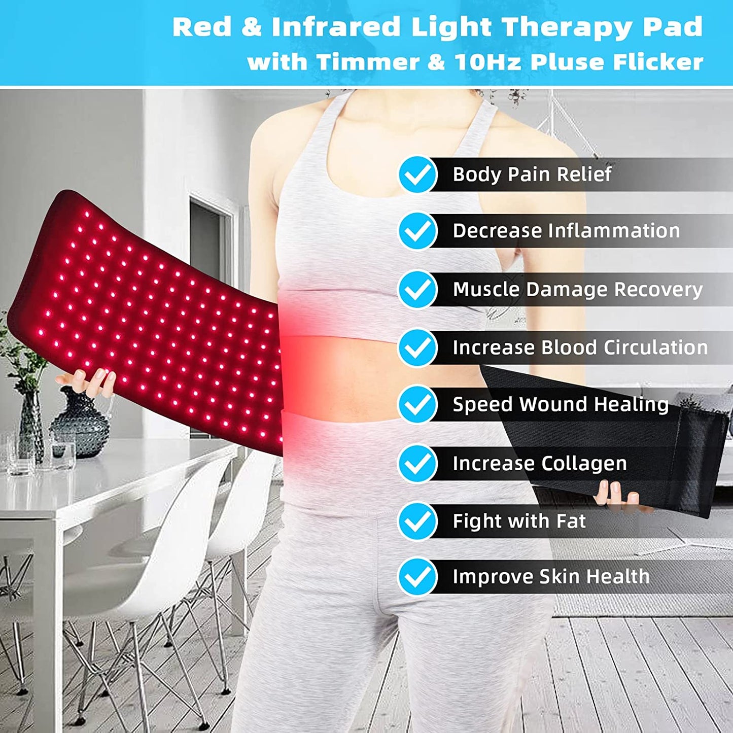 Fast Heat Therapy Wrap for Back and Joint Pain Relief