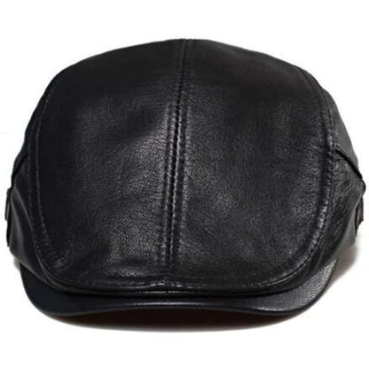 Classic Brown Leather Cap