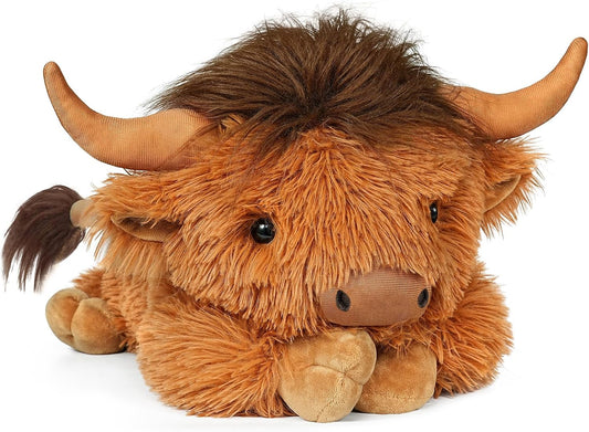 Cuddly Farm Cow Weighted Plush Toy - Luxicro