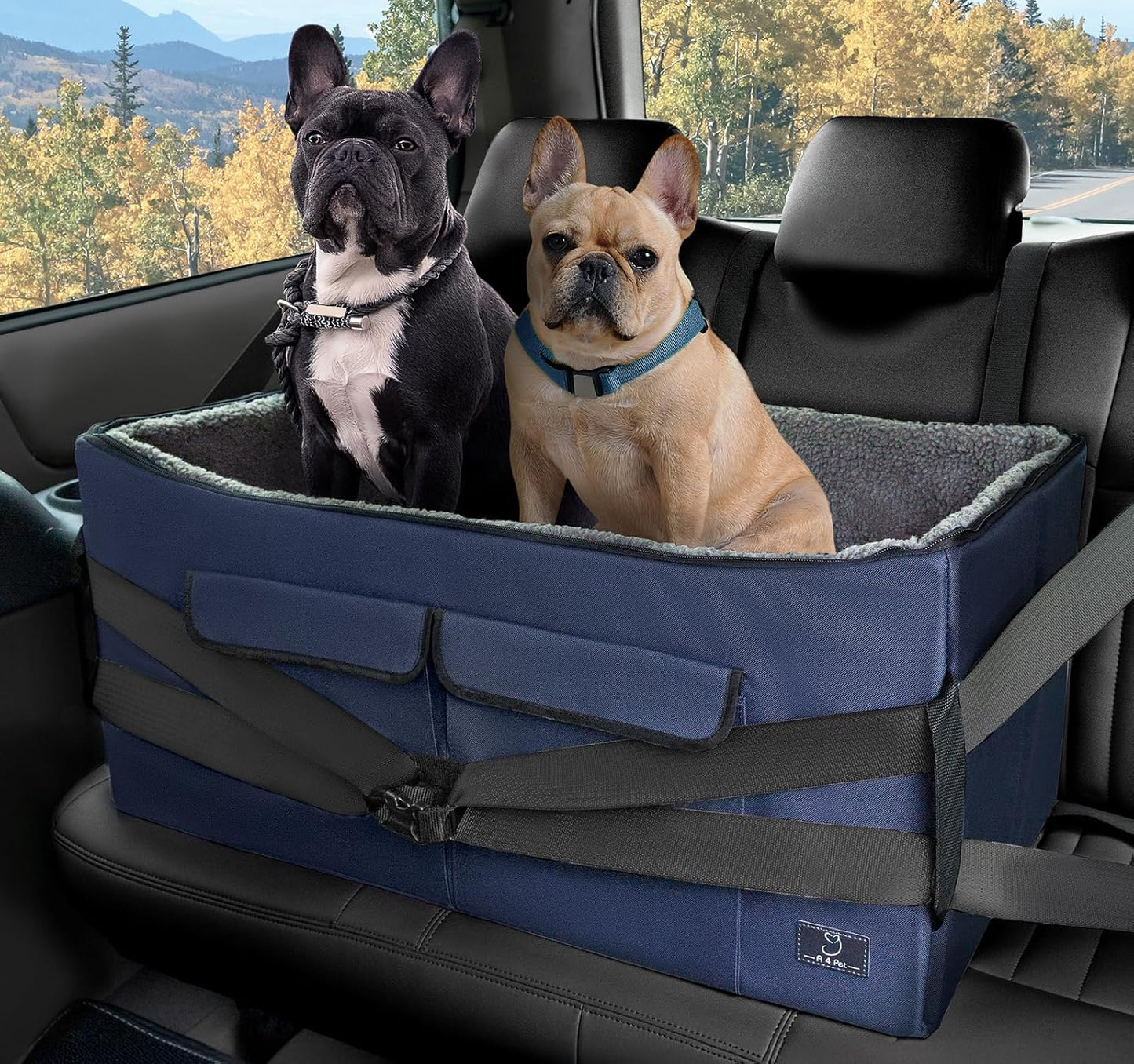 Pet Car Booster Seat for Dogs - Durable and Comfortable - Luxicro