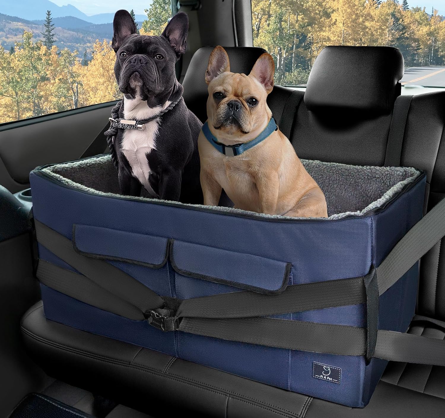 Pet Car Booster Seat for Dogs - Durable and Comfortable - Luxicro