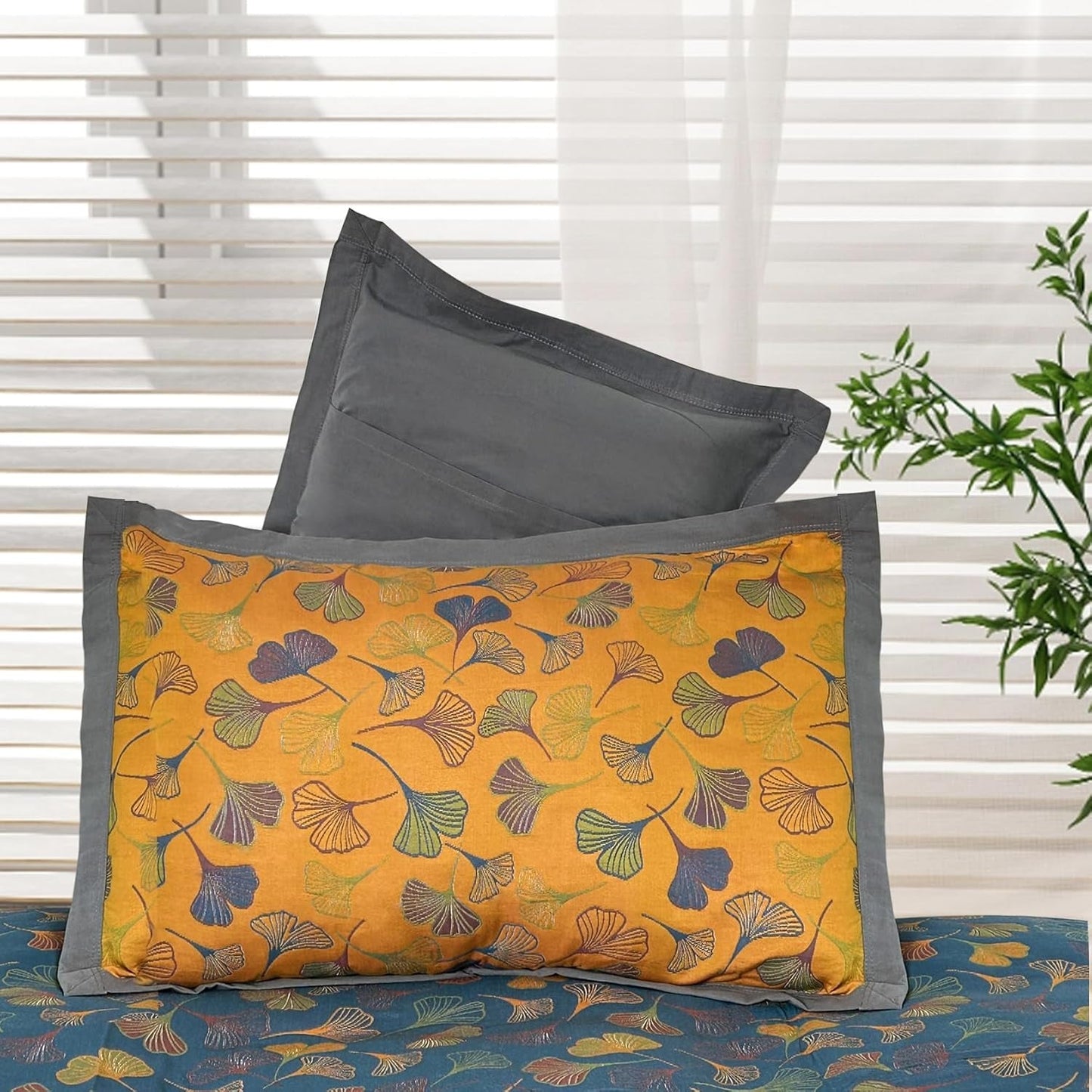 Nature Inspired Embroidered Cotton Pillow Covers - Luxicro