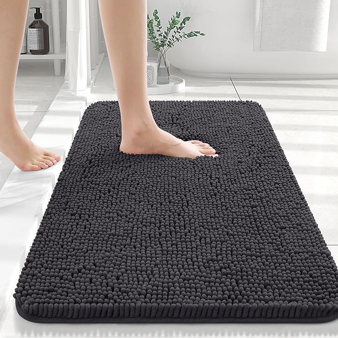 Plush Anti-Slip Bath Mat – Gentle Fast Dry Bathroom Rug