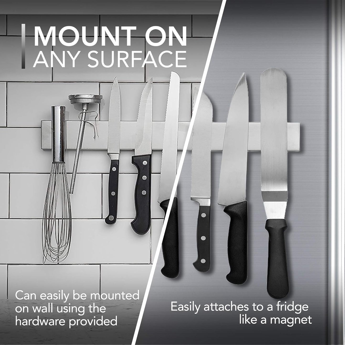 Powerful Kitchen Knife Rack 14 Inch Strip