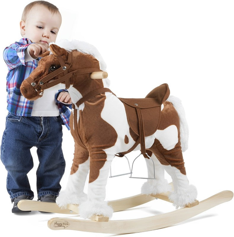 Classic Wooden Rocking Horse for Kids - Luxicro