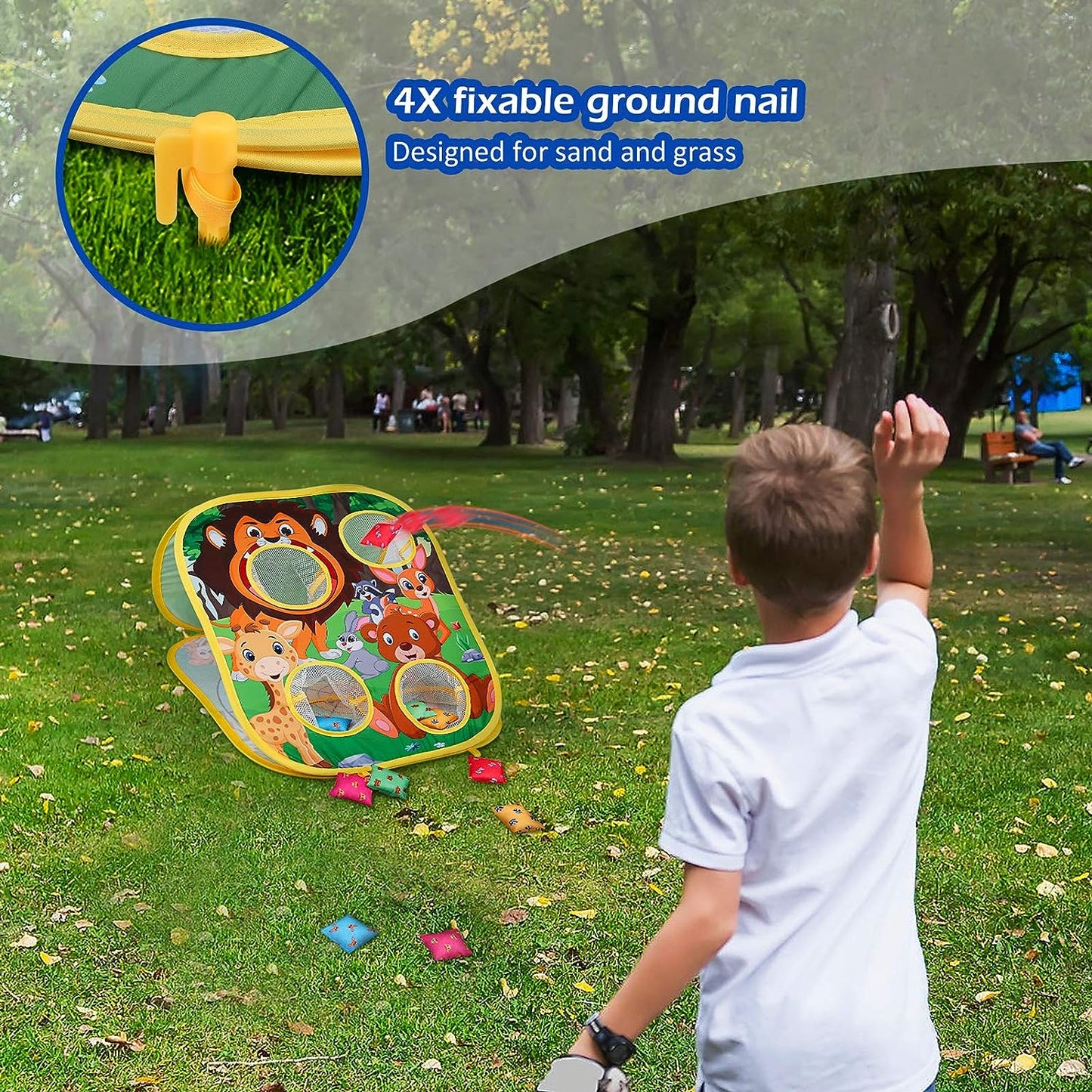 Colorful Yard Bean Bag Throw Game