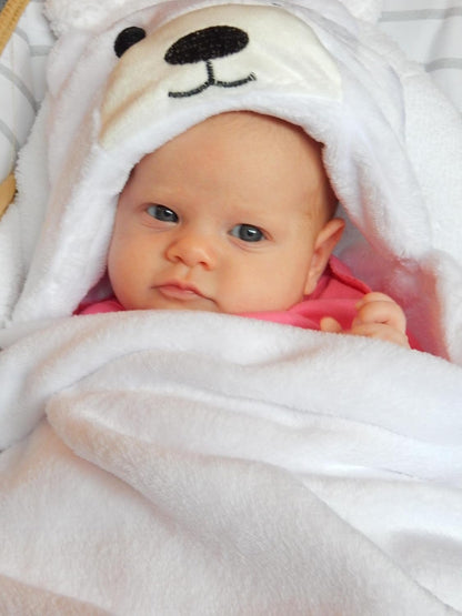 Soft Baby Hooded Bath Wrap – Cozy & Quick Dry