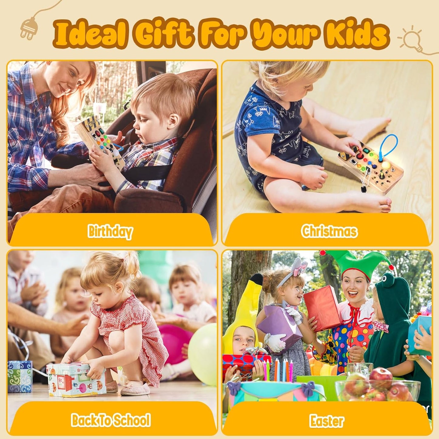 Learning Interactive Wood Toy Board