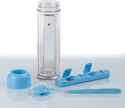 Daily Pill Box Water Bottle Set